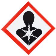 Panneau CLP - Risque sanitaire - Adhésif - 120x120 mm