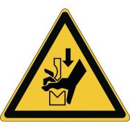 Panneau Danger -Ecrasement main dans outil presse 173x200 mm