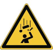 Panneau:Danger| Chute d'objets 87 x100 mm