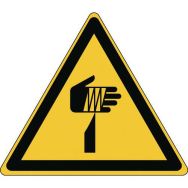 Panneau:Danger| Elément pointu 87 x100 mm
