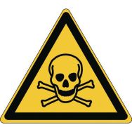 Panneau:Danger| Matières toxiques 87 x100 mm