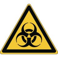 Panneau:Danger| Risque biologique 87 x100 mm