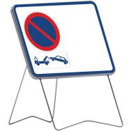 Panneau Défense de stationner avec Arrêté municipal