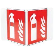 Panneau Extincteur incendie double face aluminium - Manutan Expert