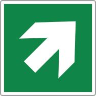 Panneau Flèche directionnelle 45° 350X350 Aluminium