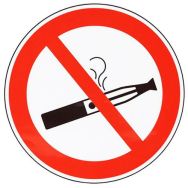 Panneau Interdit de vapoter - Adhésif - 100 mm