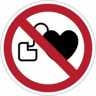 Panneau Interdit porteurs stimulateur cardiaque - PVC - Manutan Expert