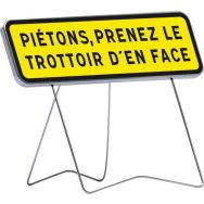 Panneau JH Piétons, prenez...en face - C1 - 1000x300