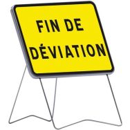Panneau KC1 Fin de déviation - C1 - 800x600