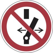 Panneau Ne pas modifier position interrupteur ø 30CM-Adhésif