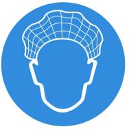 Panneau Porter un filet à cheveux - Systemtext