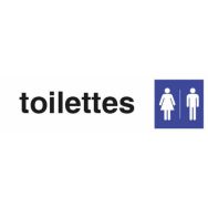 Panneau Toilette mixte - 170 x 47 mm - Pavo