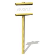 Panneau arrivée