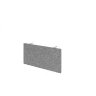 Panneau brise-vue antibruit pour angle-Gris moucheté-Argent