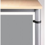 Panneau brise-vue argenté pour angle série H-Argent-200cm