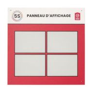 Panneau d'affichage Blanc et Rouge