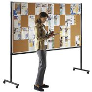 Panneau d'affichage liège sur roulettes double face modèle 20 format A4