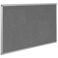 Panneau d'affichage textile Hxl : 90x120 cms - Fond Gris