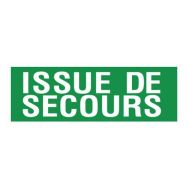 Panneau d'évacuation-secours - ''Issue de secours'' - Rigide