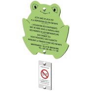 Panneau d'information grenouille