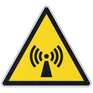 Panneau danger -Radiations non ionisantes- Aluminium - 350mm