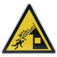 Panneau danger - Chute de neige du toit - Aluminium - 200 mm