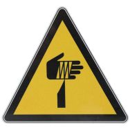 Panneau danger - Objet tranchant - Aluminium - 120 mm