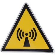 Panneau danger - Radiations non ionisantes - Adhésif - 100mm