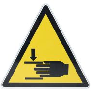 Panneau danger -  Risque d'écrasement - Aluminium - Manutan Expert