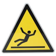 Panneau danger - Surface glissante - Aluminium - 300 mm