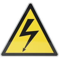 Panneau danger - Tension électrique Aluminium -100 mm