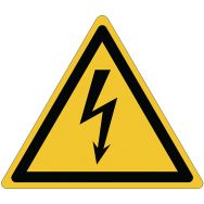 Panneau danger - Tension électrique Aluminium -120 mm
