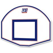 Panneau de basketball GES demi lune 90 x 120 cm 2 couleurs