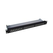 Panneau de brassage 19'' 1U 24 ports câblage AWG 22 à AWG 26