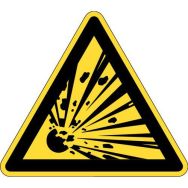 Panneau de danger - ''Danger matières explosives'' - Rigide