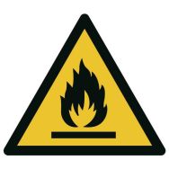 Panneau de danger - ''Danger matières inflammables'' - Rigide
