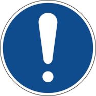 Panneau de diamètre 30 cm (Panneau d'obligation général)