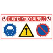 Panneau de signalisation 4 en 1