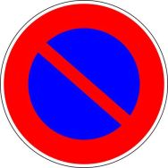 Panneau de signalisation B6A1 Stationnement interdit - Kelias