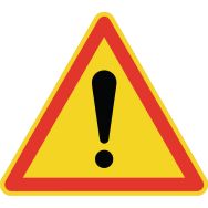 Panneau de signalisation de chantier temporaire Classe: T1 Côté: 700mm Gamme: 70