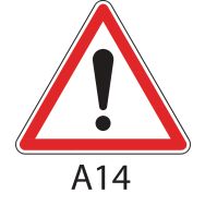 Panneau de signalisation de danger - A14 - Autres dangers