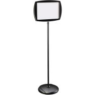 Panneau d'information rectangulaire noir magnétique laqué