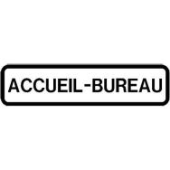 Panneau directionnel grande hauteur standard - Accueil-bureau - Longueur 1000 mm