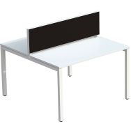 Panneau écran de séparation tissu M1 pour bureau Bench Easy Office