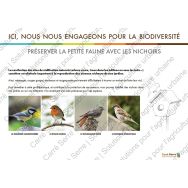 Panneau éducatif - Les nichoirs