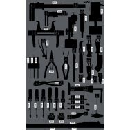Panneau freinage vide avec serigraphie et crochets