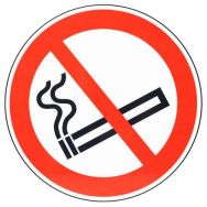 Panneau interdiction - Défense de fumer - Aluminium - 120 mm
