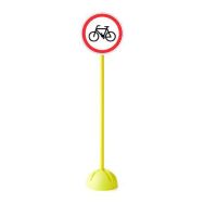 Panneau ''interdit aux vélos''