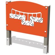 Panneau ludique dominos alu