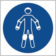 Panneau obligation - Port protections de roller - Aluminium